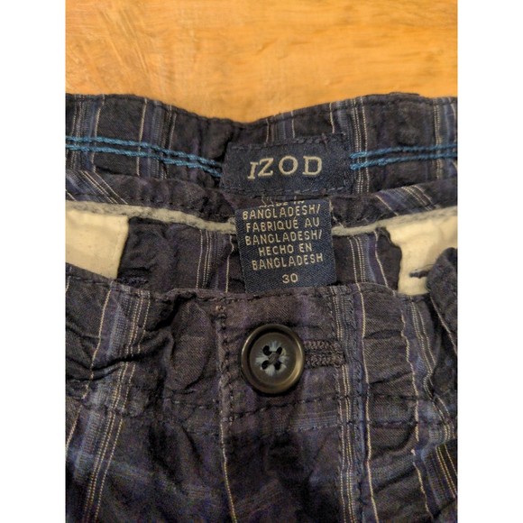 Izod mens plaid shorts - Picture 3 of 5